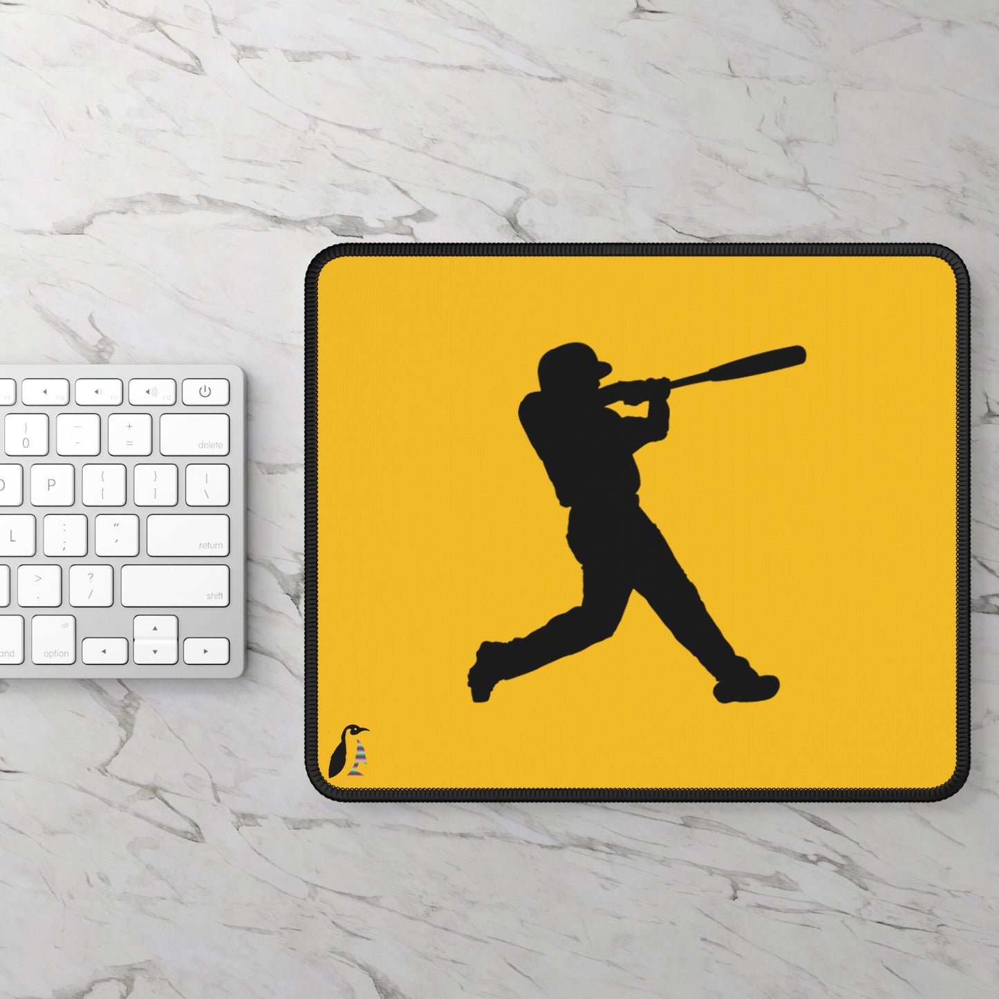 Gaming Mouse Pad: Baseball Yellow