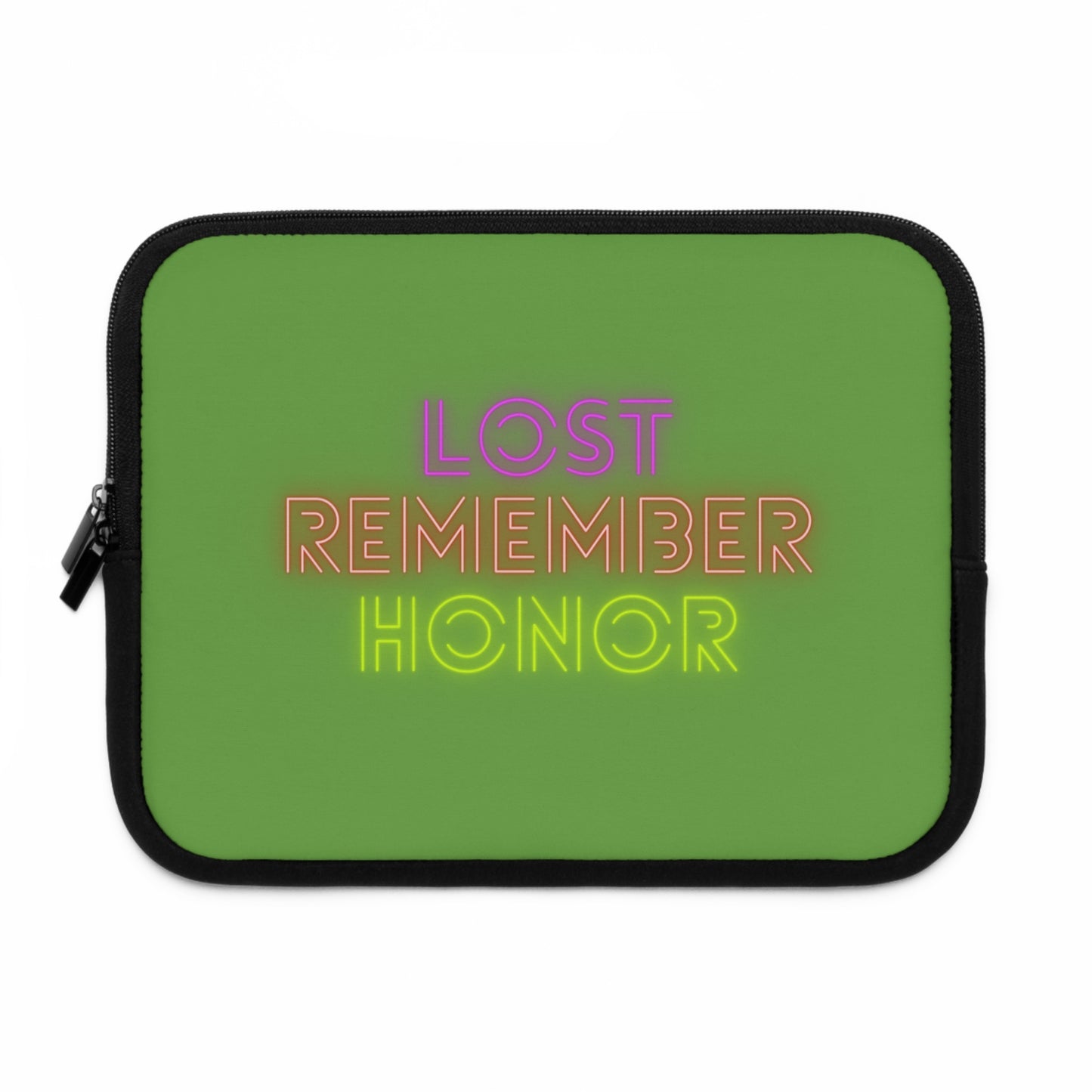 Laptop Sleeve: Lost Remember Honor Green