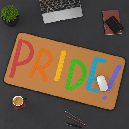 Desk Mat: LGBTQ Pride Lite Brown