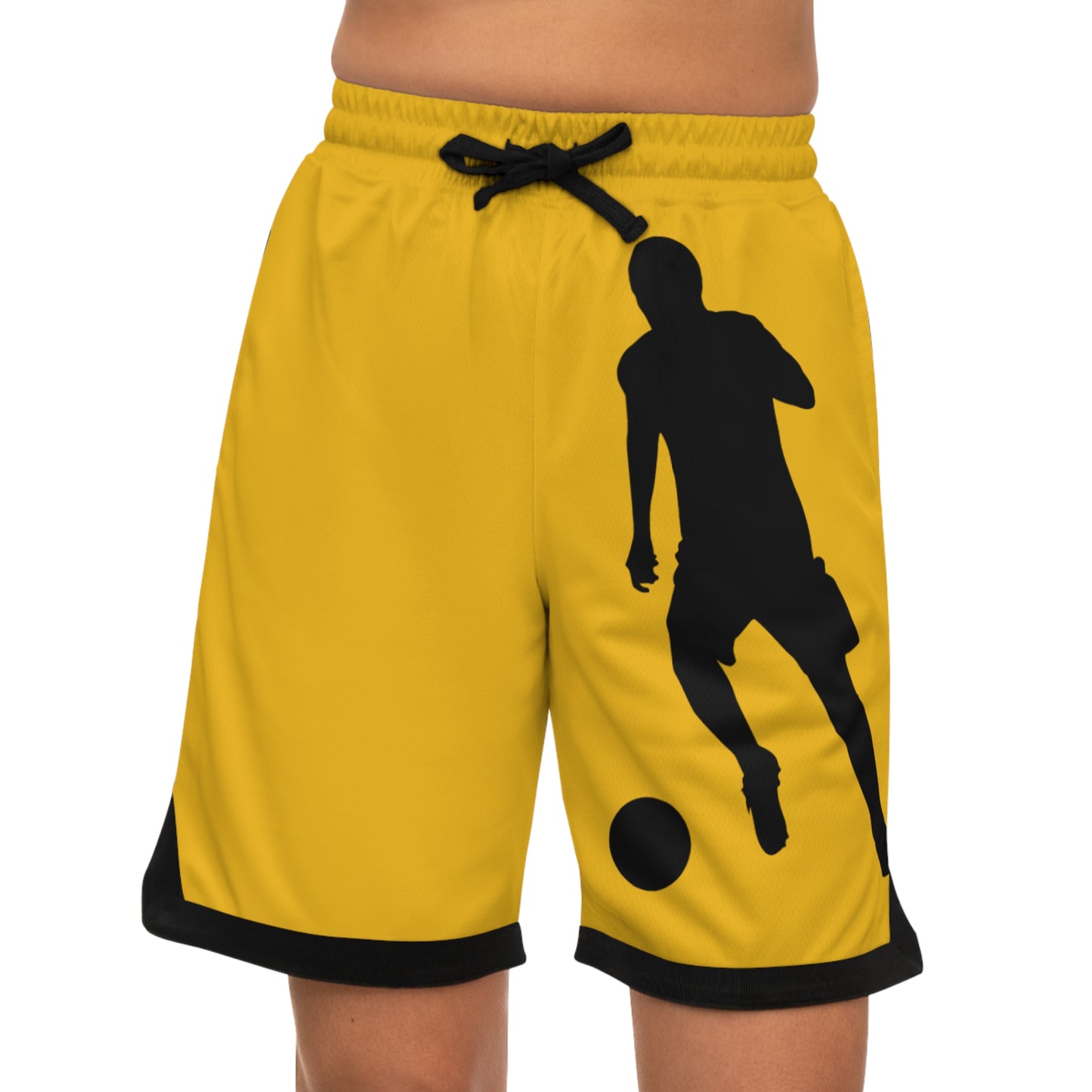 Basketball Rib Shorts: Soccer Yellow