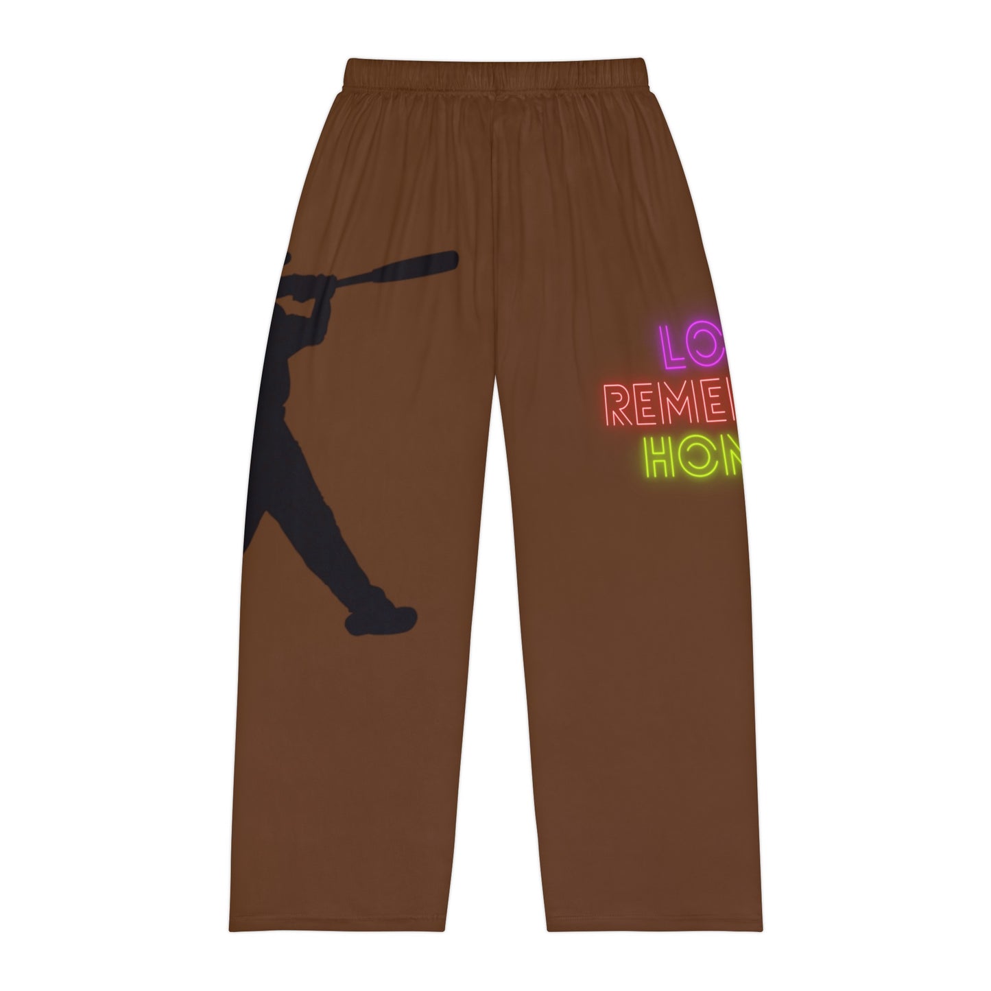 Men's Pajama Pants: Baseball Brown