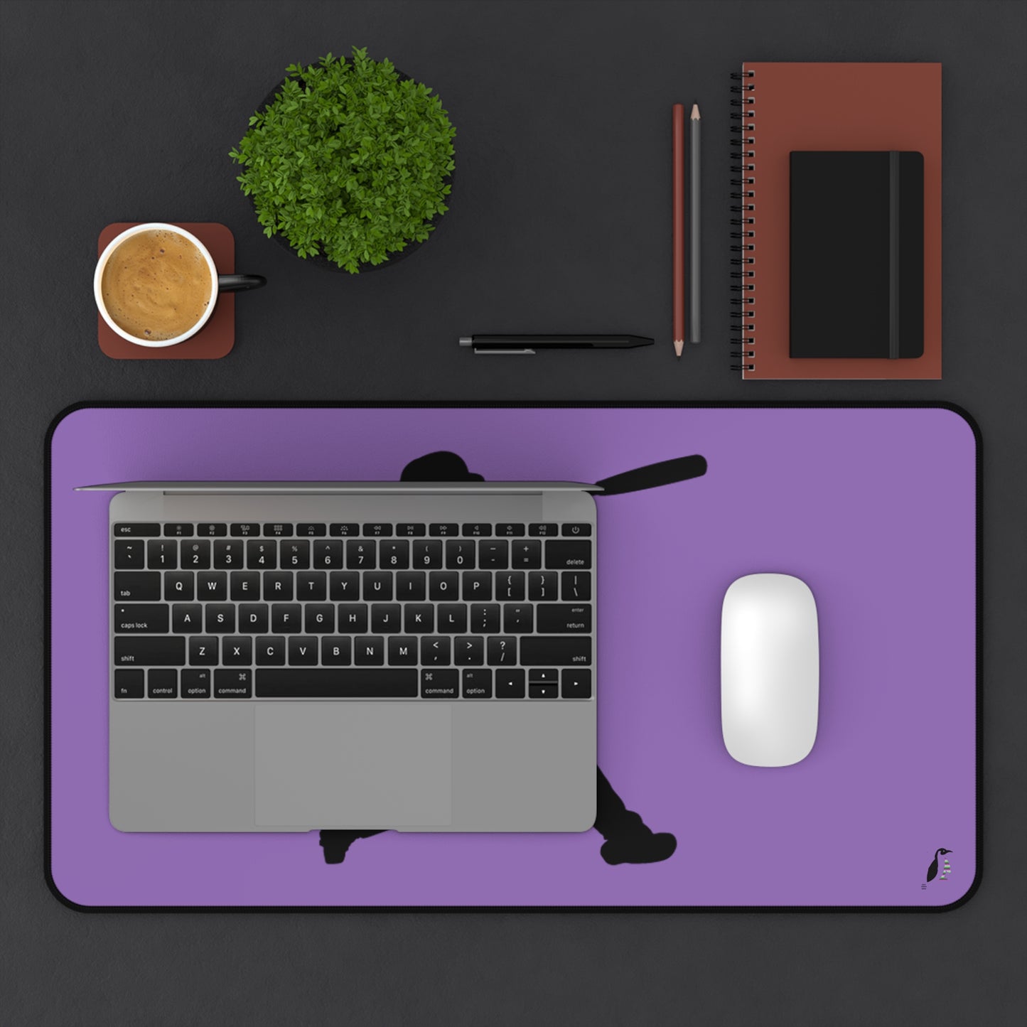 Desk Mat: Baseball Lite Purple