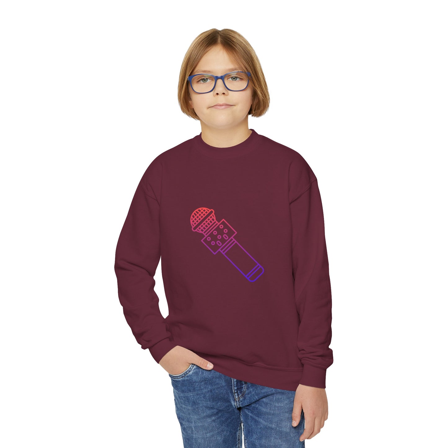 Youth Crewneck Sweatshirt: Musika 