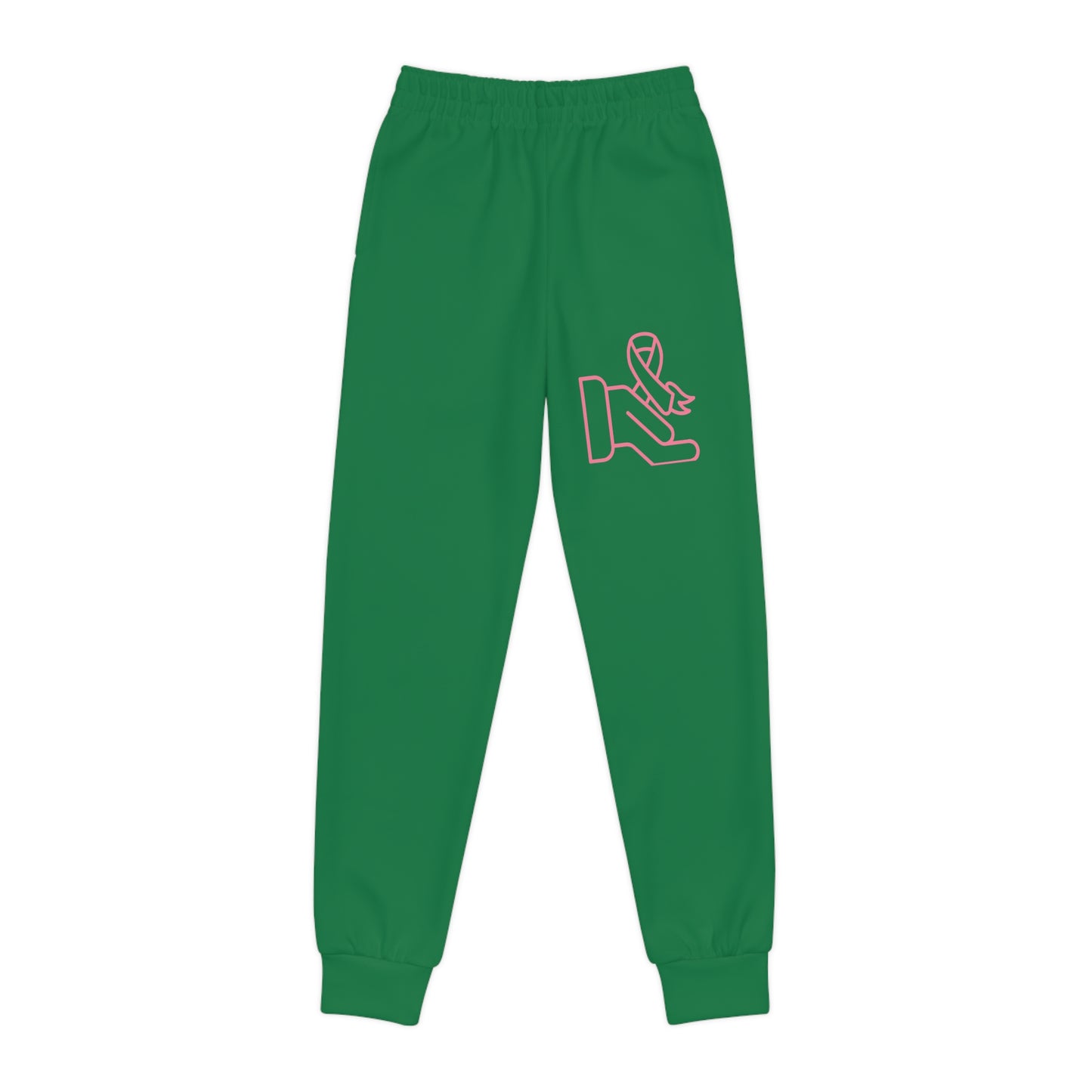 Youth Joggers: Fight Cancer Dark Green