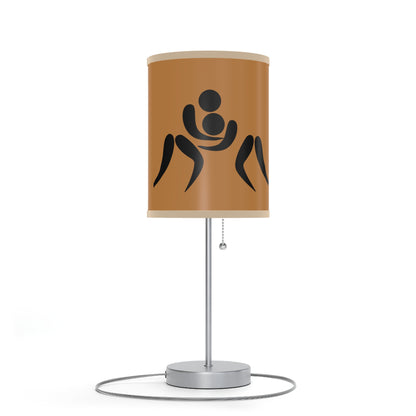 Lamp on a Stand, US|CA plug: Wrestling Lite Brown