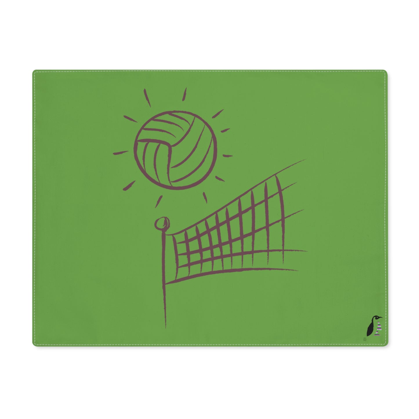 Placemat, 1pc: Volleyball Green