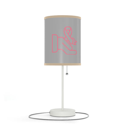 Lamp on a Stand, US|CA plug: Fight Cancer Lite Grey