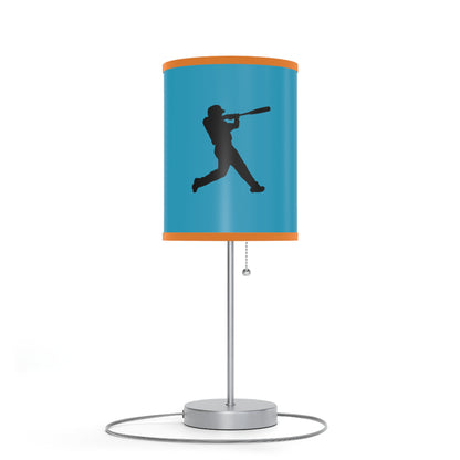 Lamp on a Stand, US|CA plug: Baseball Turquoise