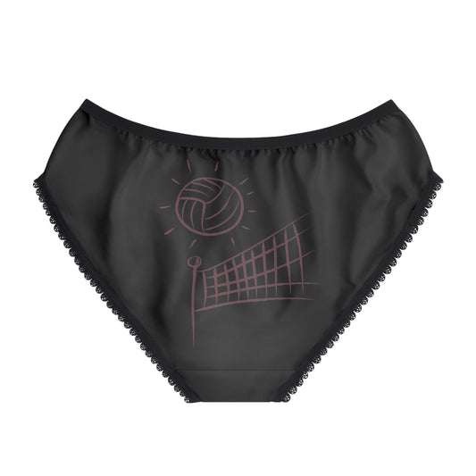 Women's Briefs: Volleyball Black