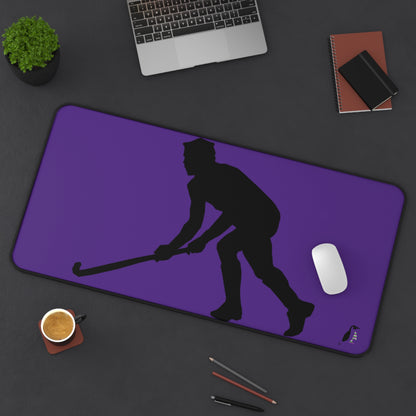 Desk Mat: Hockey Purple