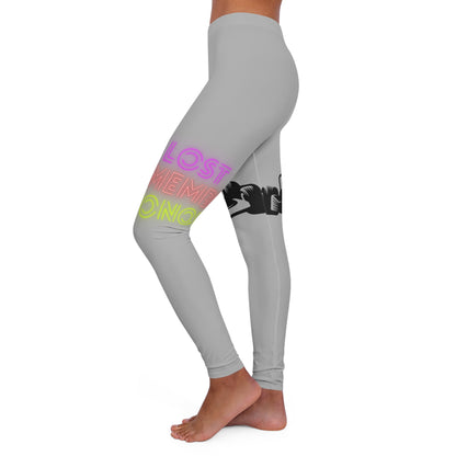 Women's Spandex Leggings: Racing Lite Grey