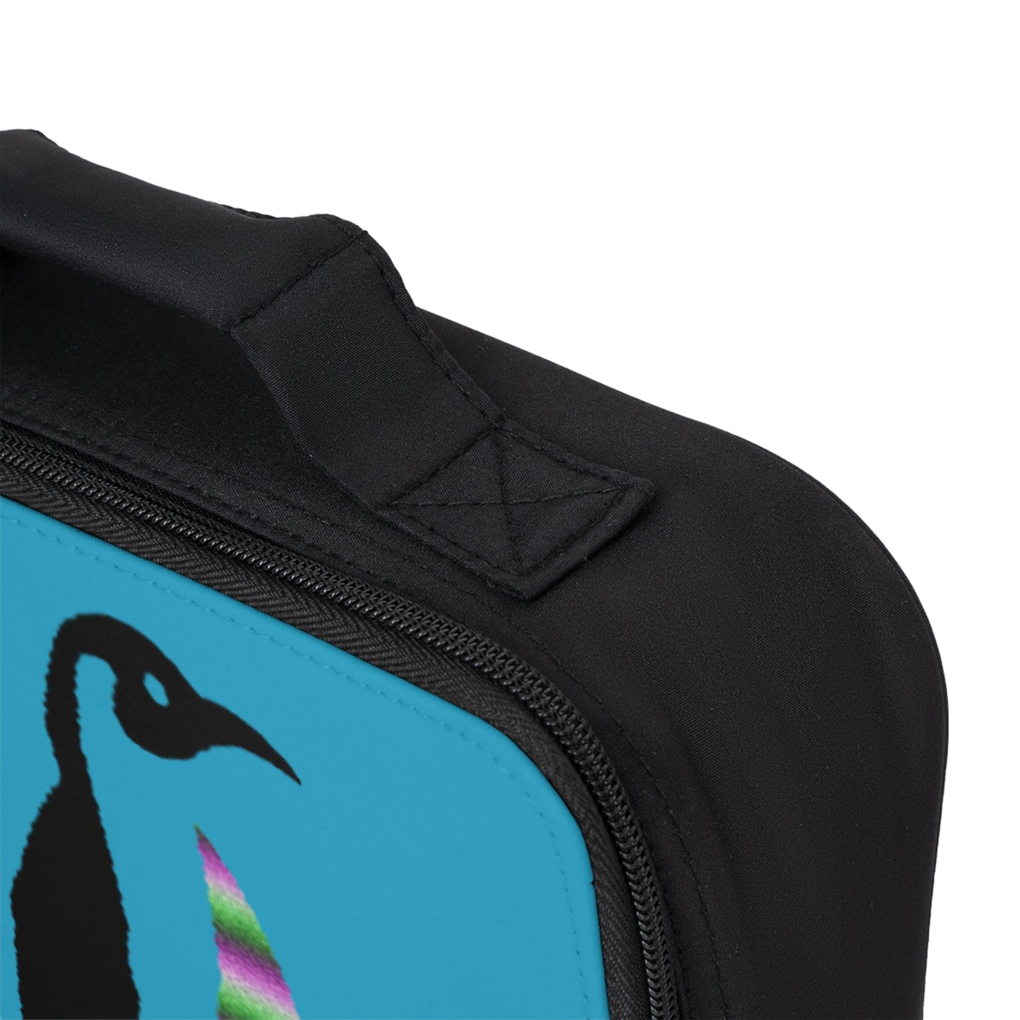 Lunch Bag: Crazy Penguin World Logo Turquoise