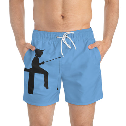 Swim Trunks: Fishing Lite Blue