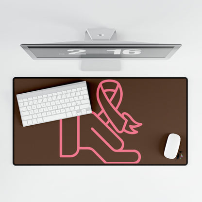 Desk Mats: Fight Cancer Brown