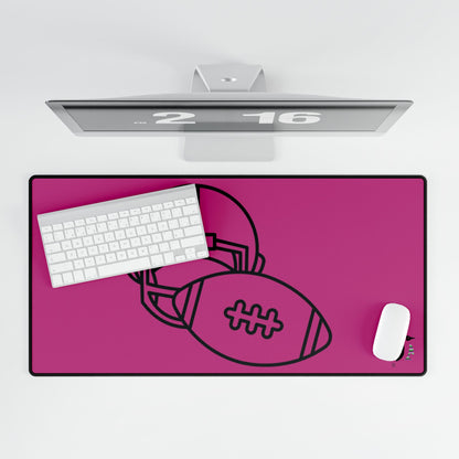 Desk Mats: Football Pink