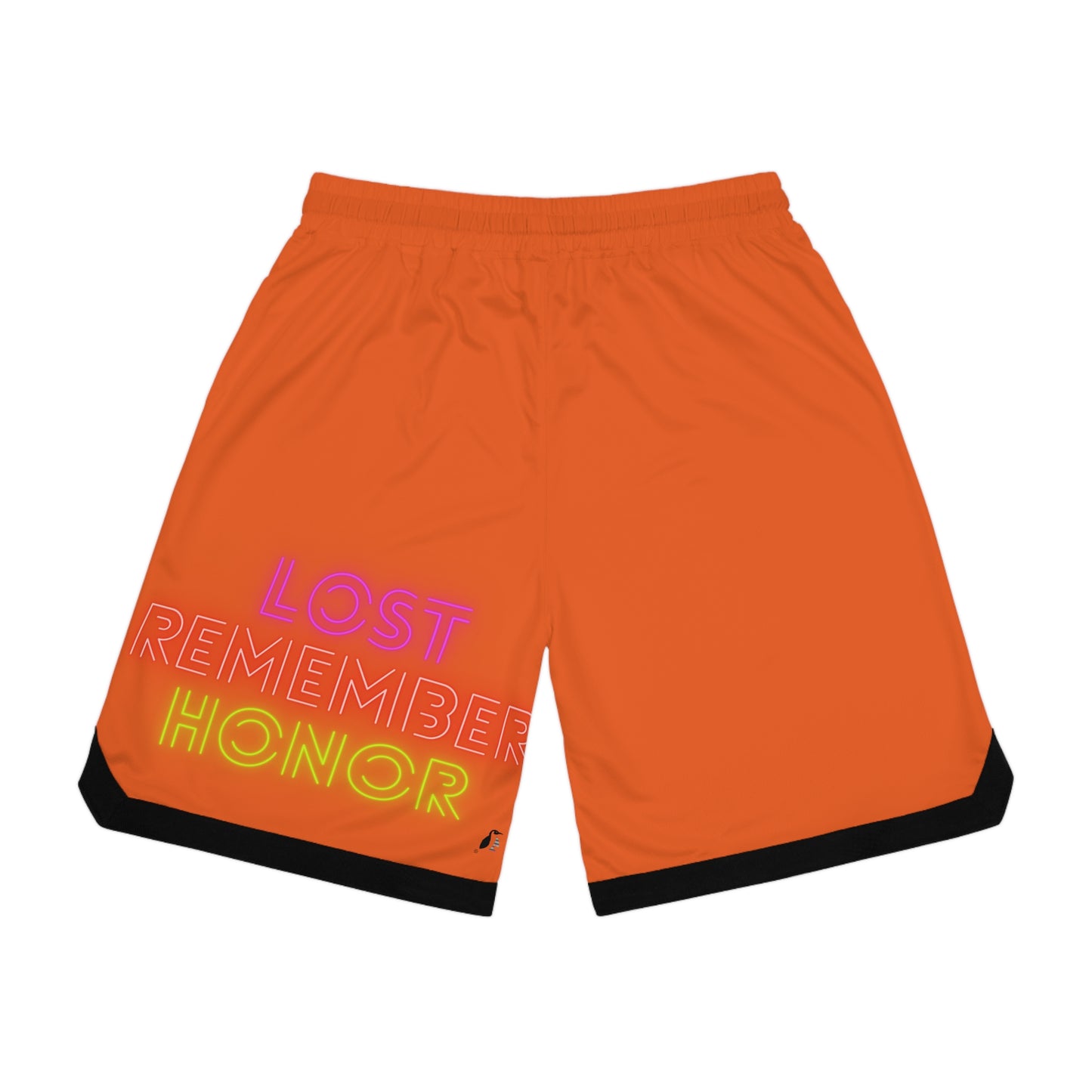 Basketball Rib Shorts: Music Orange