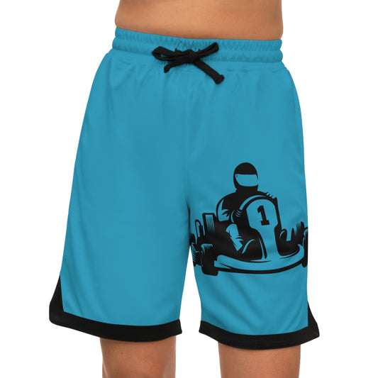 Basketball Rib Shorts: Racing Turquoise