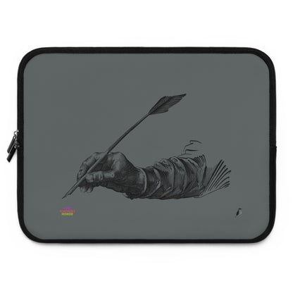 Laptop Sleeve: Writing Dark Grey