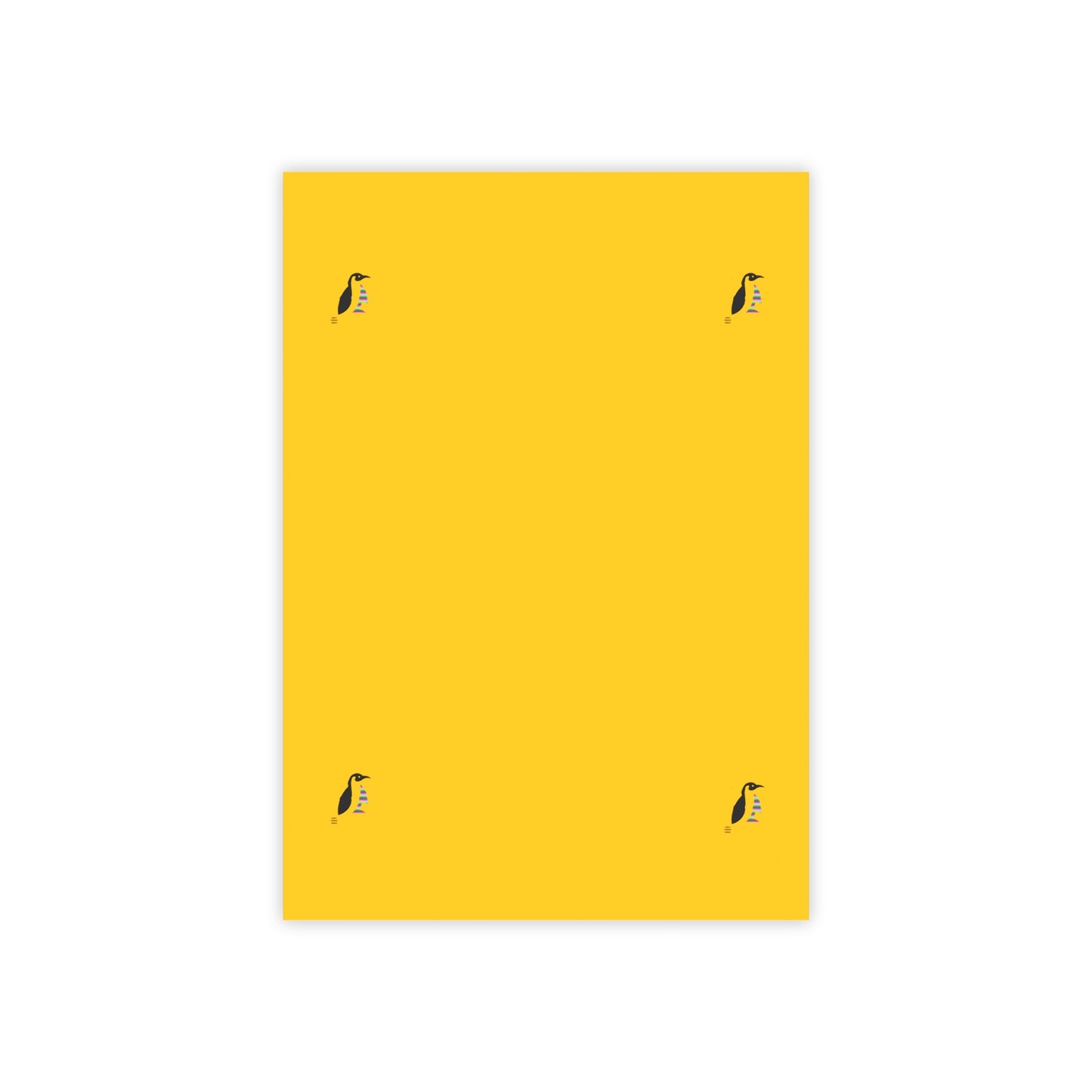 Post-it® Note Pads: Crazy Penguin World Logo Yellow