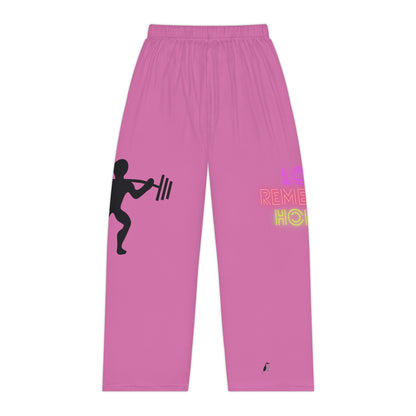 Pambabaeng Pajama Pants: Weightlifting Lite Pink 