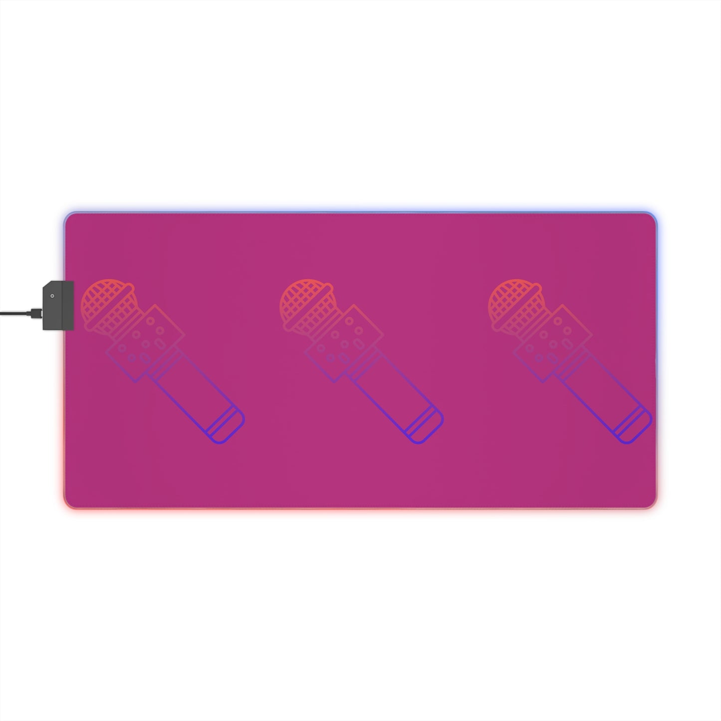 LED Gaming Mouse Pad: Music Pink