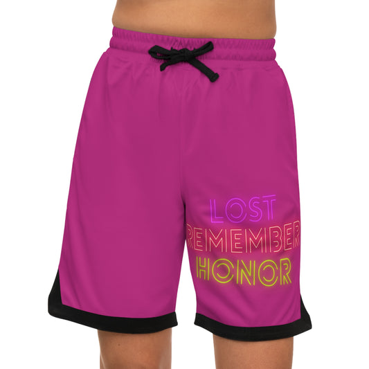 Basketball Rib Shorts: Lost Remember Honor Pink