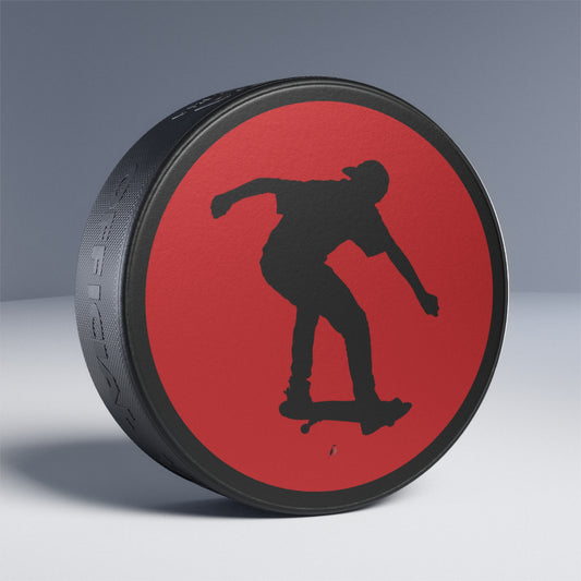 Hockey Puck: Skateboarding Red
