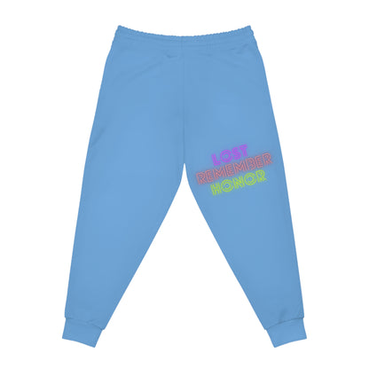 Athletic Joggers: Crazy Penguin World Logo Lite Blue