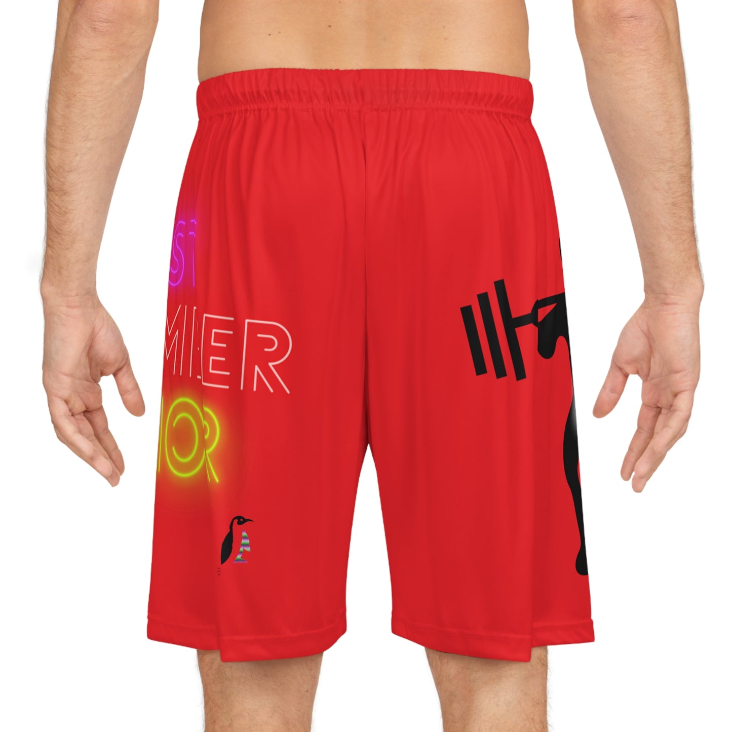 Basketball Shorts: Weightlifting Red