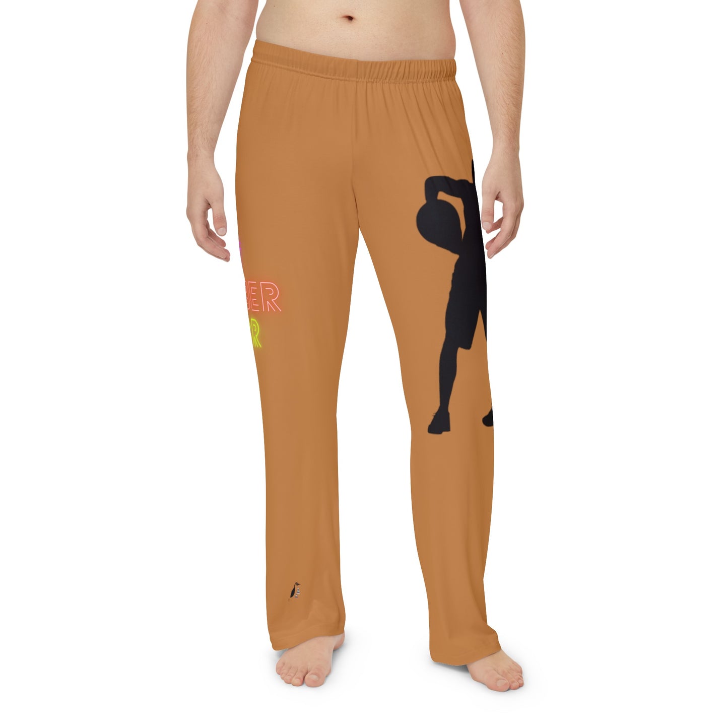 Men's Pajama Pants: Basketball Lite Brown