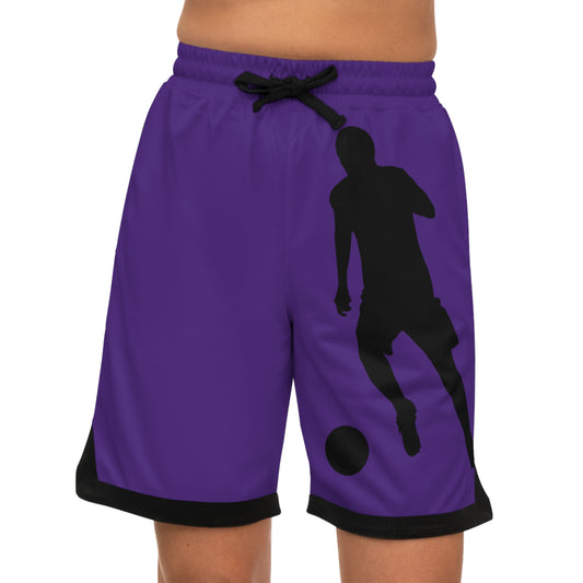 Basketball Rib Shorts: Soccer Purple