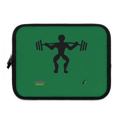 Laptop Sleeve: Weightlifting Dark Green