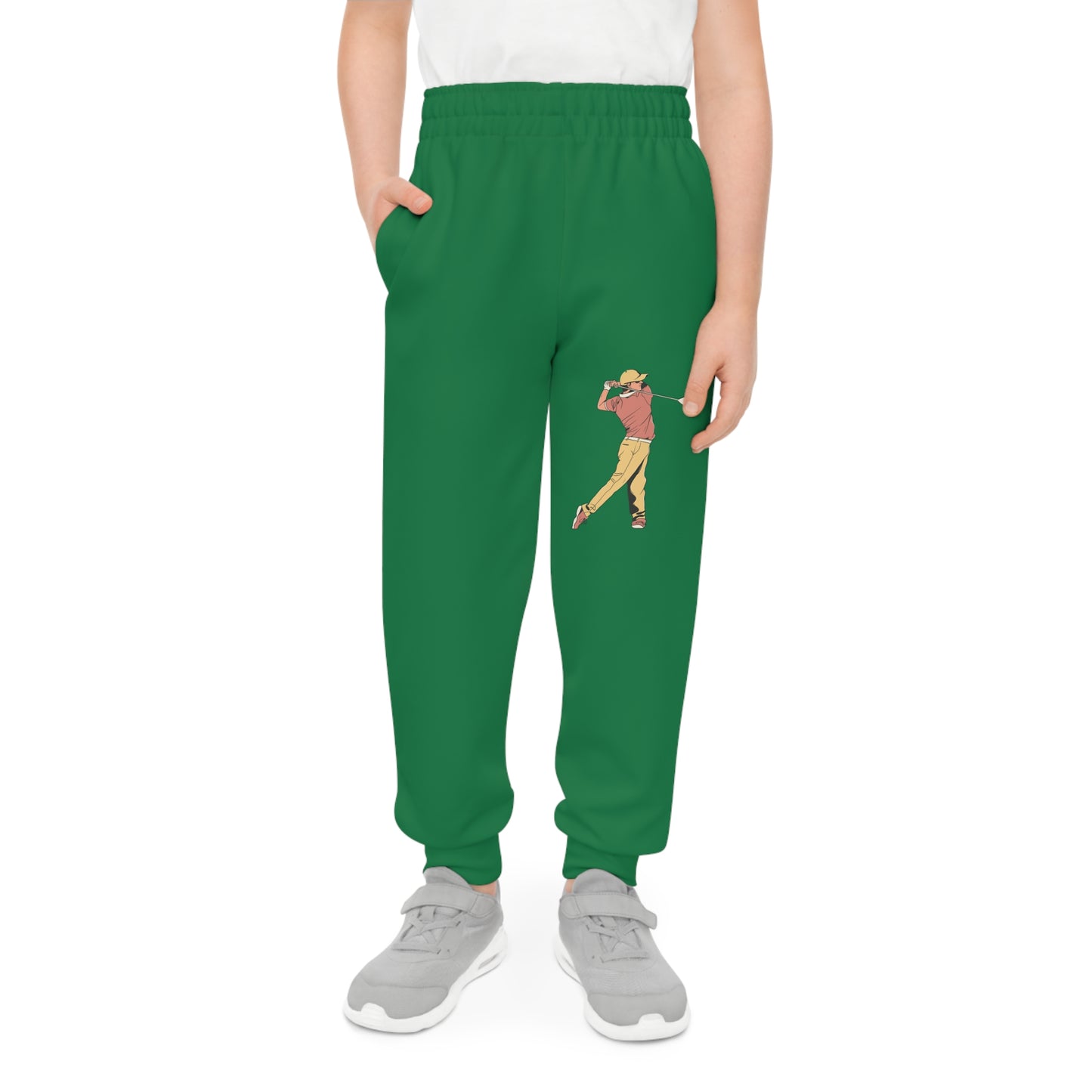 Youth Joggers: Golf Dark Green