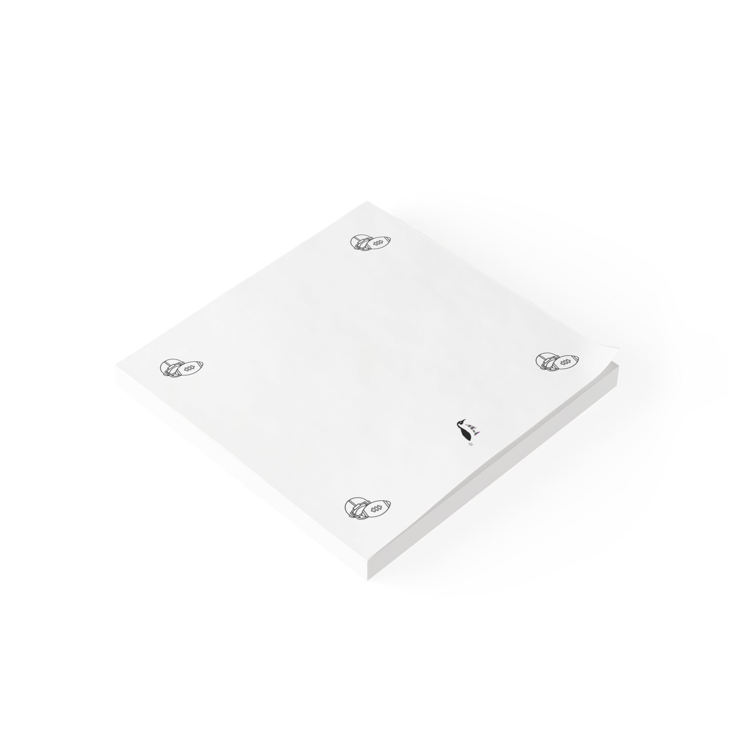 Post-it® Note Pads: Football White