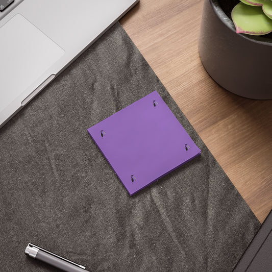Post-it® Note Pads: Crazy Penguin World Logo Lite Purple