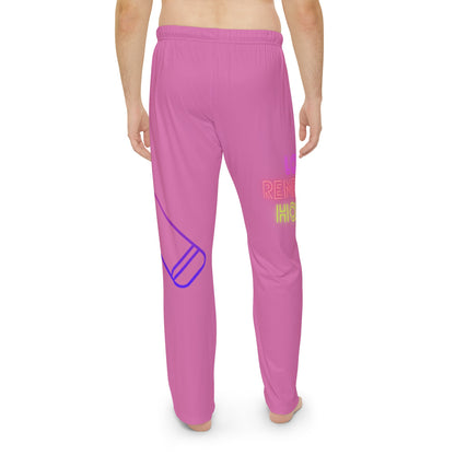 Men's Pajama Pants: Music Lite Pink