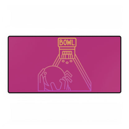 Desk Mats: Bowling Pink