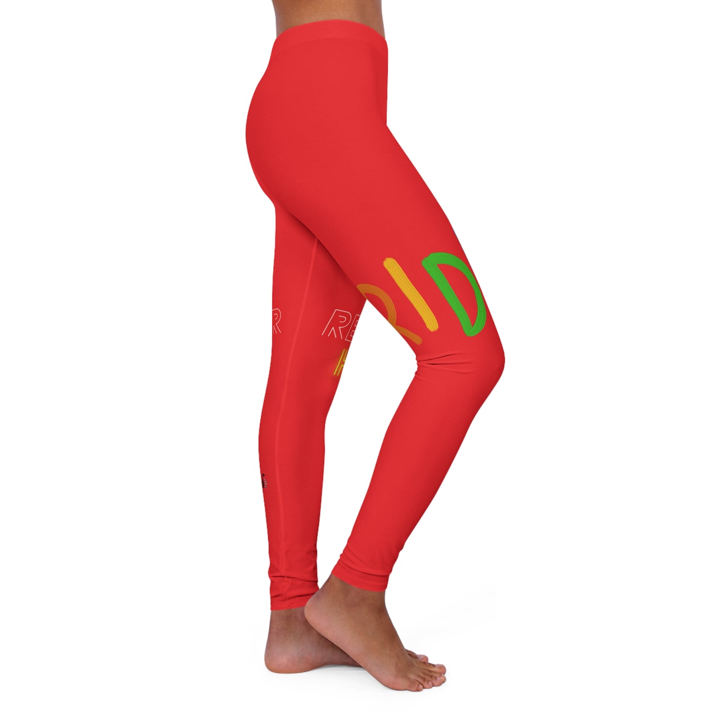 Women's Spandex Leggings: LGBTQ Pride Red