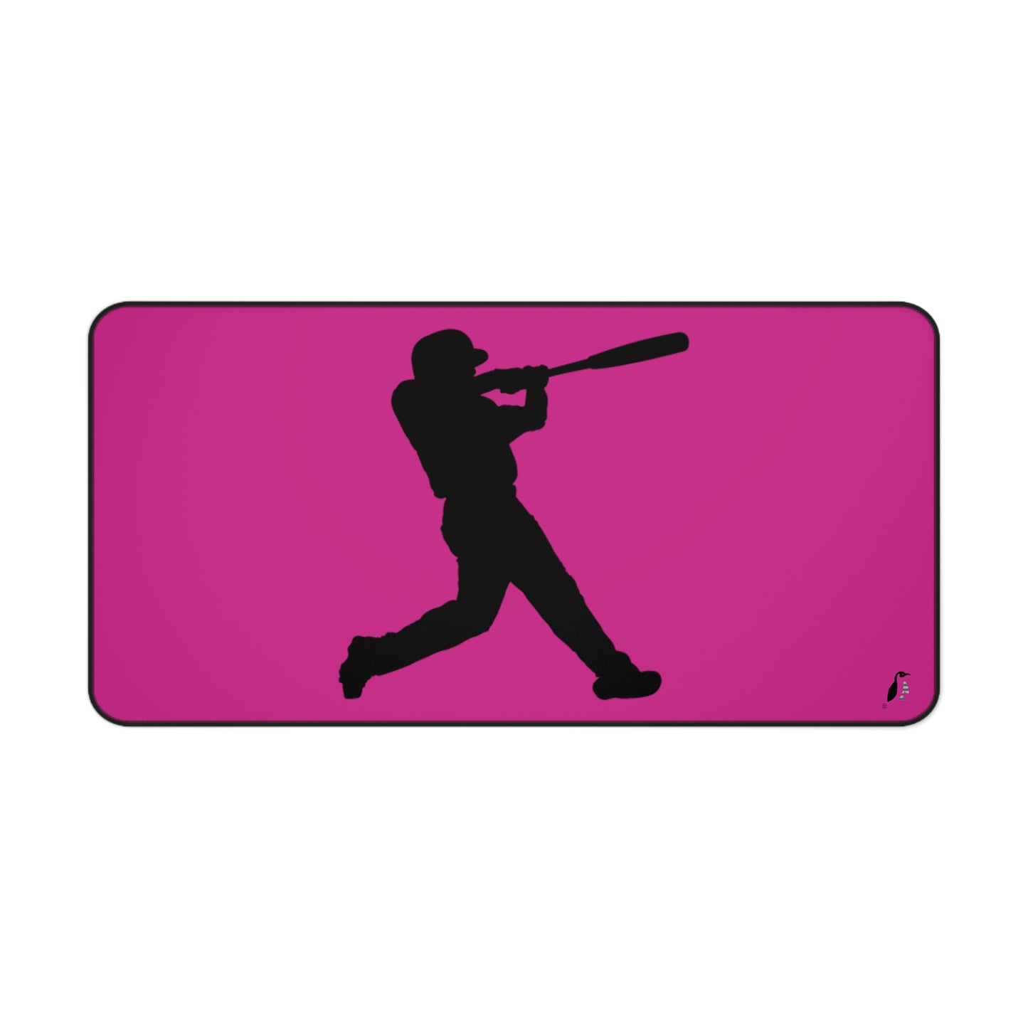 Desk Mat: Baseball Pink