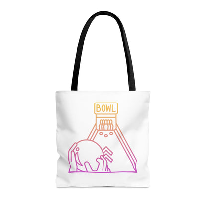 Tote Bag: Bowling White