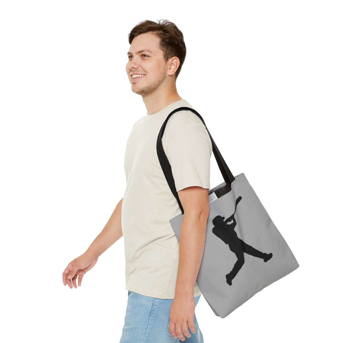 Tote Bag: Baseball Lite Grey