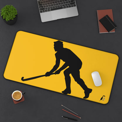 Desk Mat: Hockey Yellow