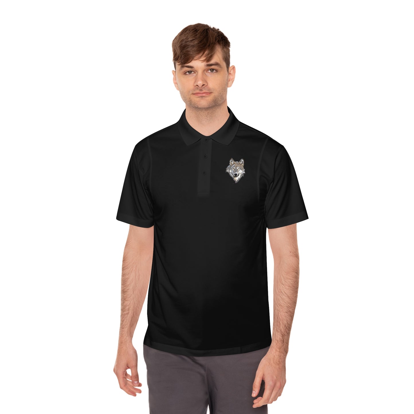 Men's Sport Polo Shirt: Wolves #1