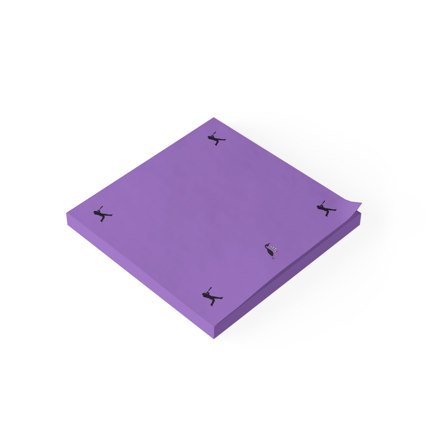 Post-it® Note Pads: Baseball Lite Purple