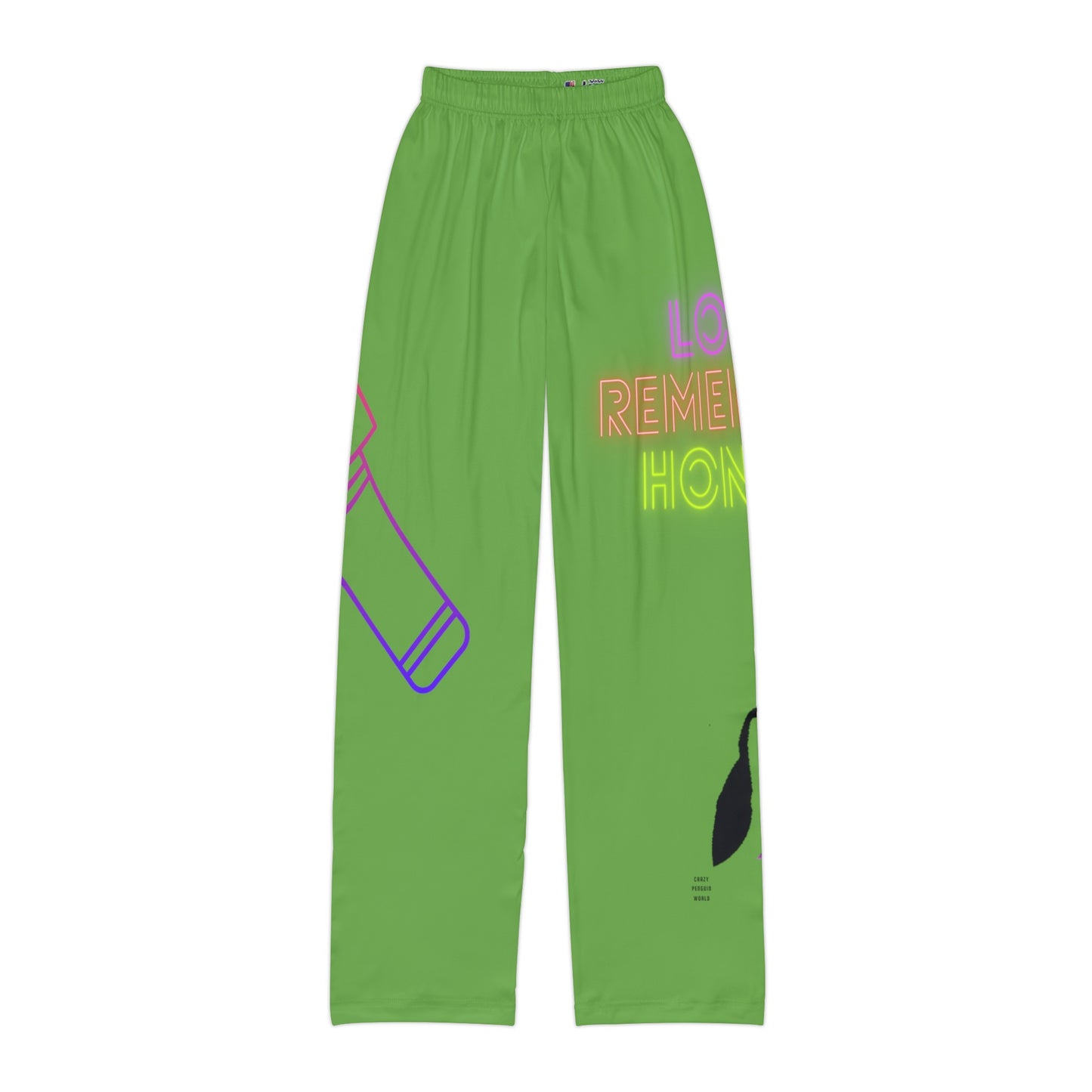 Kids Pajama Pants: Music Green