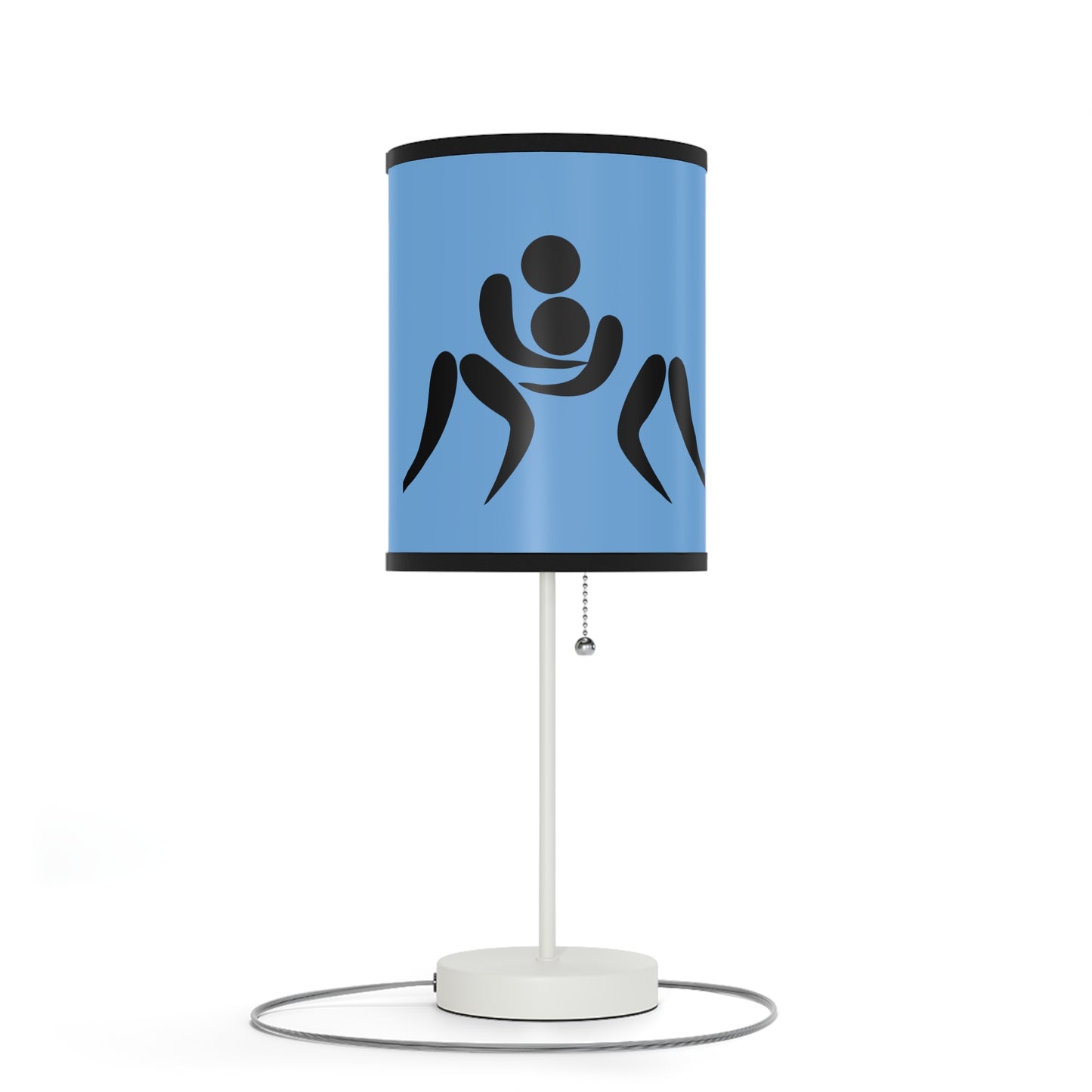 Lamp on a Stand, US|CA plug: Wrestling Lite Blue