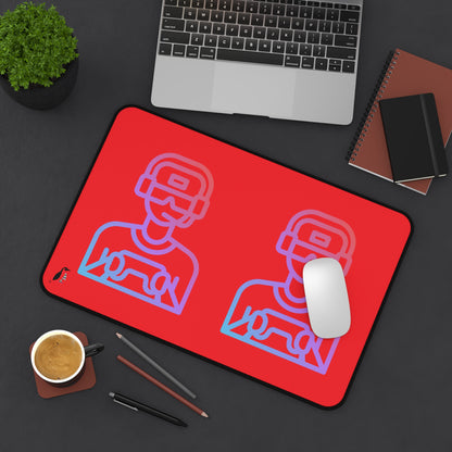 Desk Mat: Gaming Red