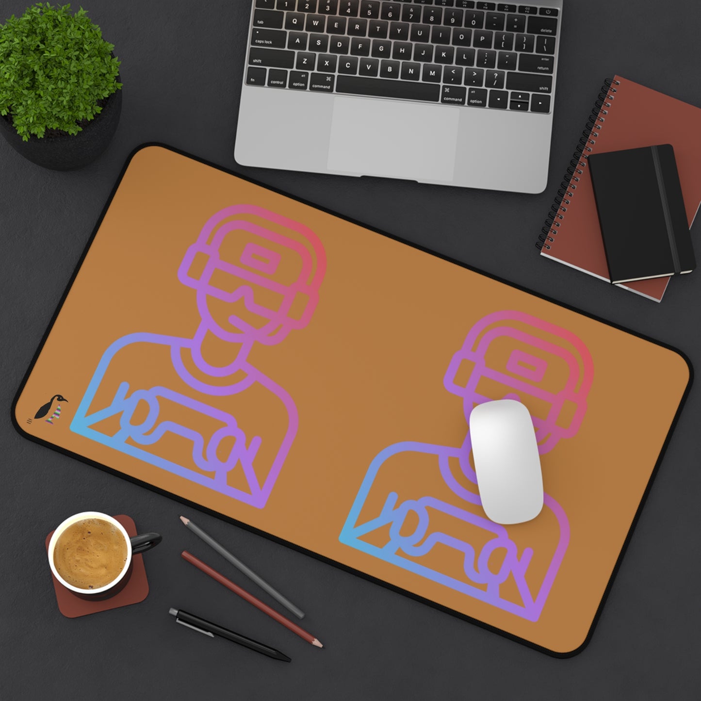 Desk Mat: Gaming Lite Brown