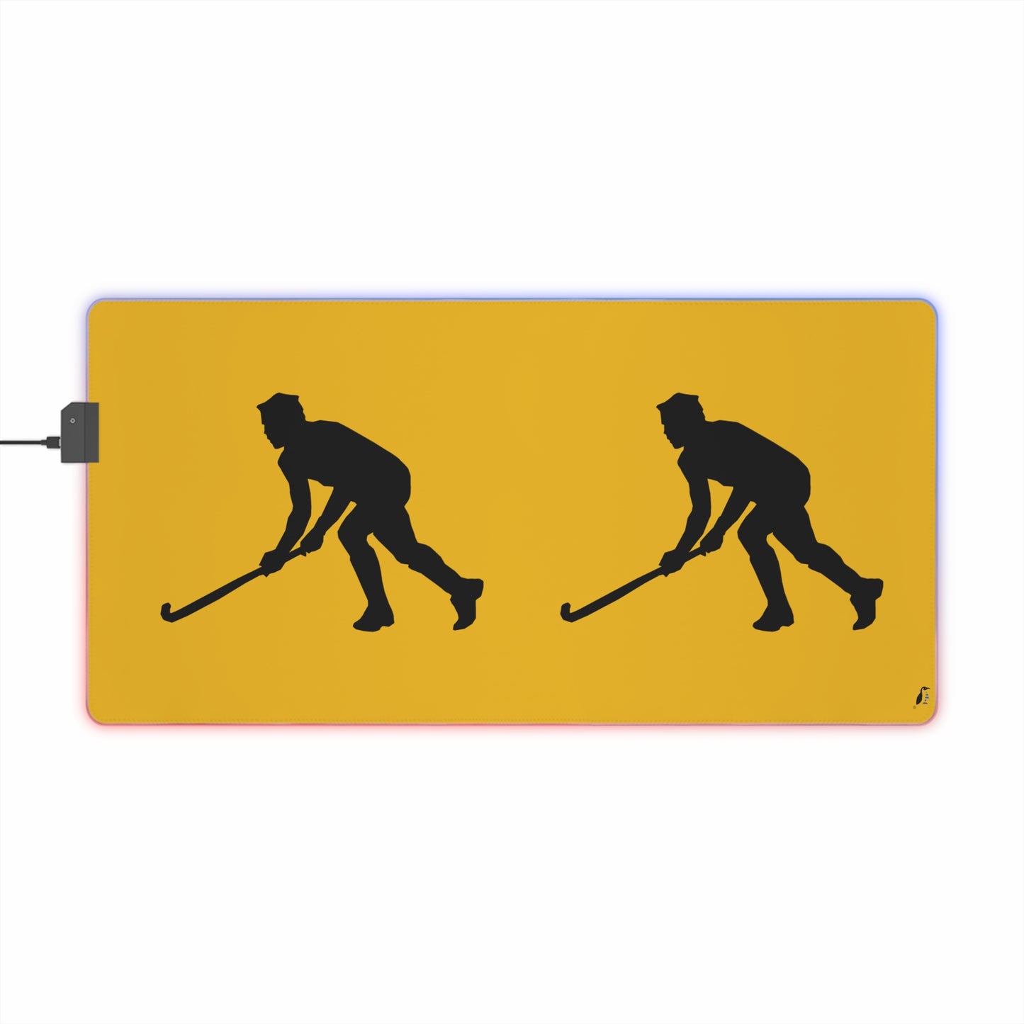 LED Gaming Mouse Pad: Hockey Yellow