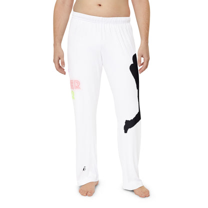 Men's Pajama Pants: Baseball White